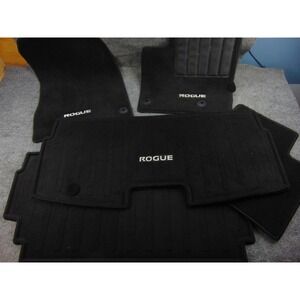 Nissan Rogue Floor Mats 2014-2020 OEM All Weather Rubber Black Set